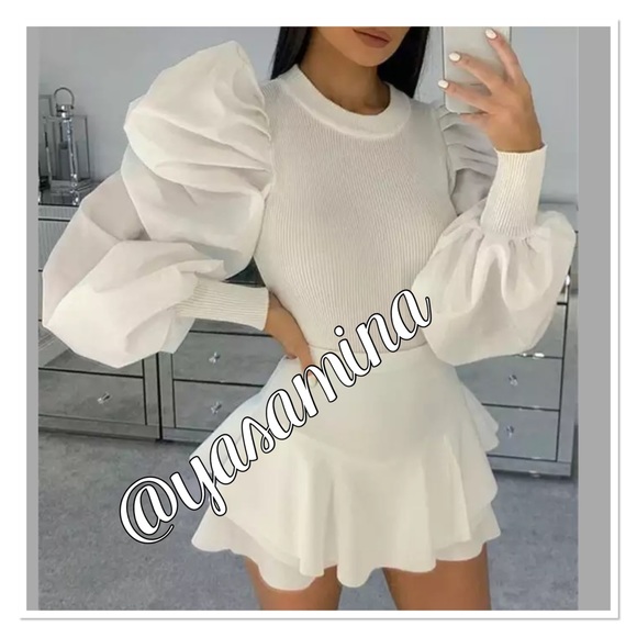 Zara puff sleeves top bloggers favorite - Picture 7 of 16